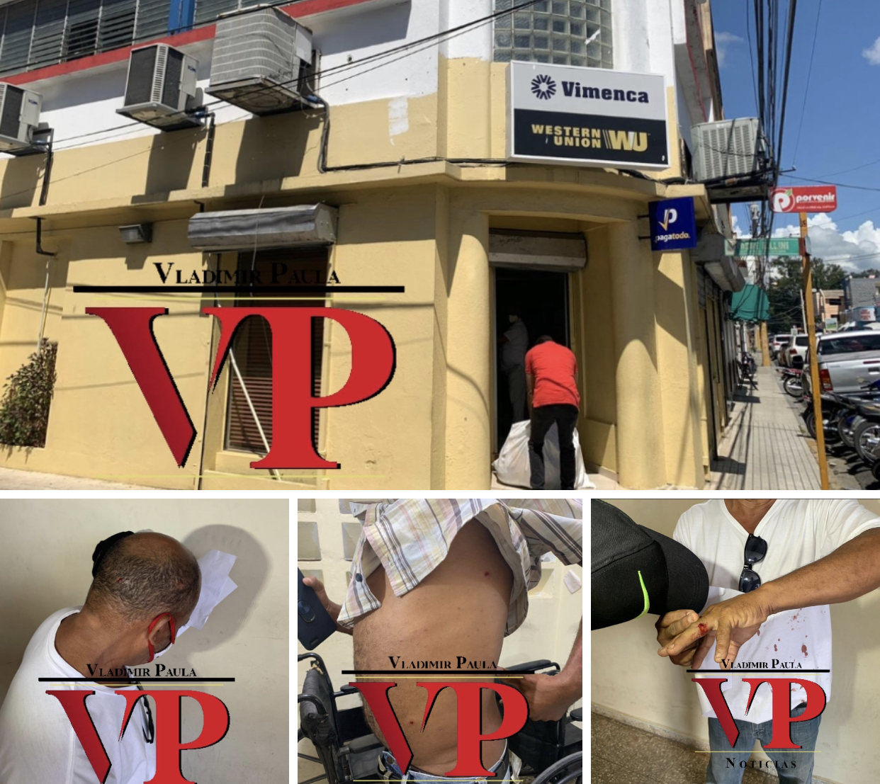 Guachimán oficina Vimenca SFM hiere dos hombres