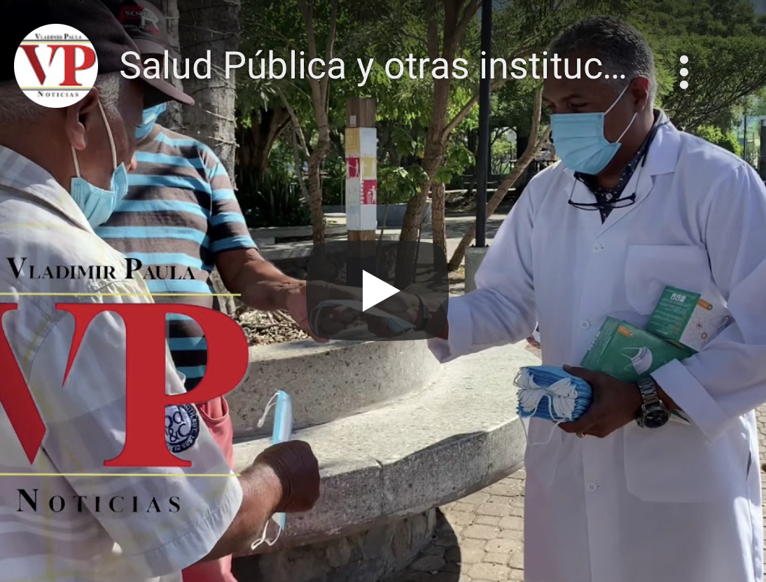Salud Pública y otras instituciones entregan mascarillas a la ciudadanía