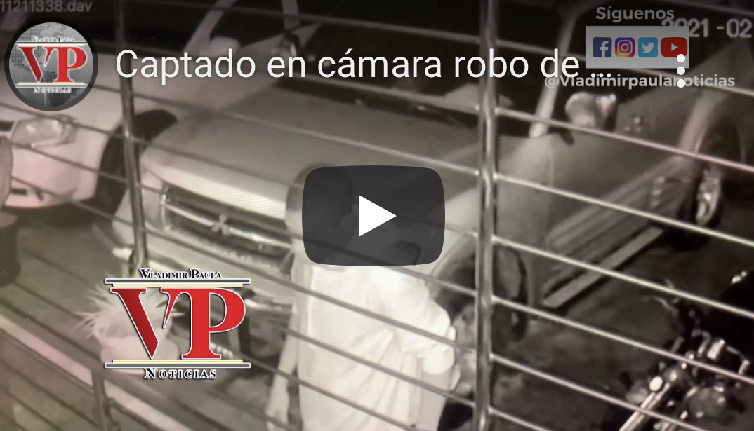 Captado en cámara robo de motocicleta en residencial de SFM