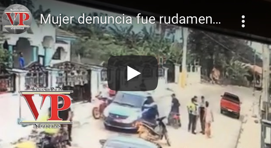 Captado en cámara  momento en que hombre golpea rudamente a una mujer en Sabana Rey Cenoví