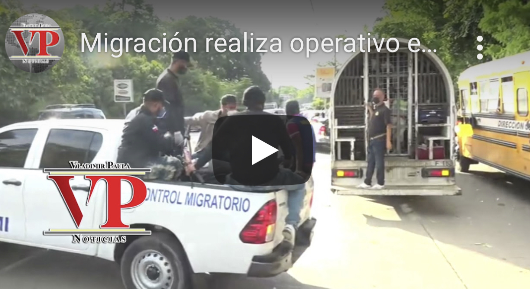 Migración realiza operativo en SFM, apresa más de 100 indocumentados