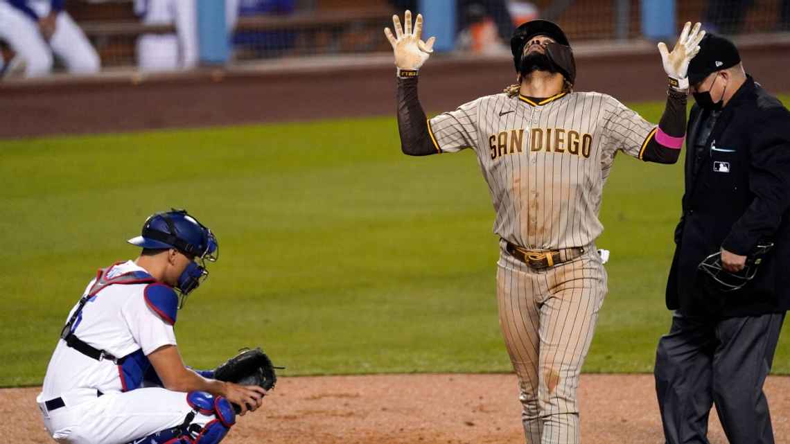Fernando Tatis Jr, tras igualar hazaña de su padre: «Los dioses del beisbol estaban a mi favor»