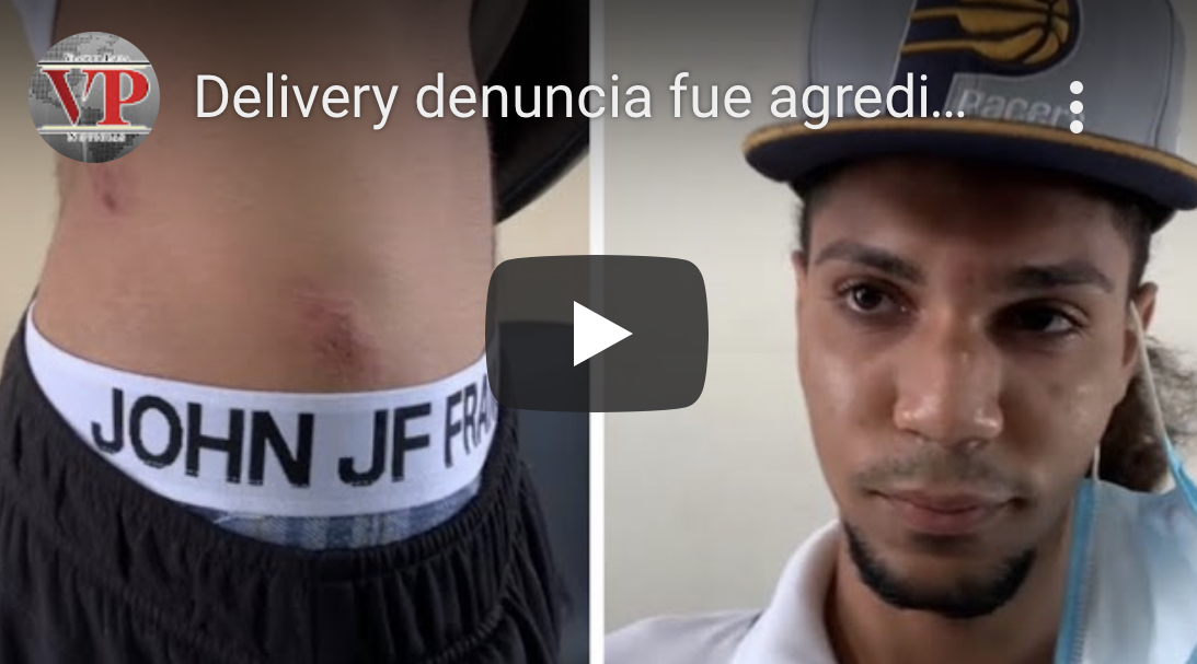 Delivery denuncia fue golpeado por policía en SFM, asegura este le dio durísimo