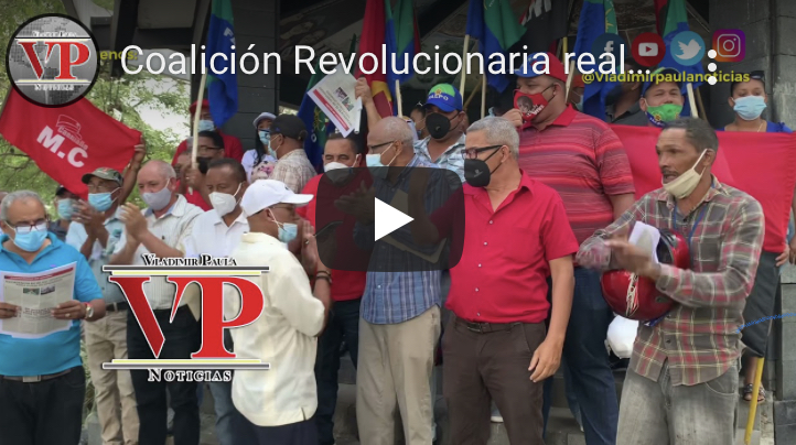 Coalición Revolucionaria de SFM realiza manifestación en respaldando al pueblo colombiano