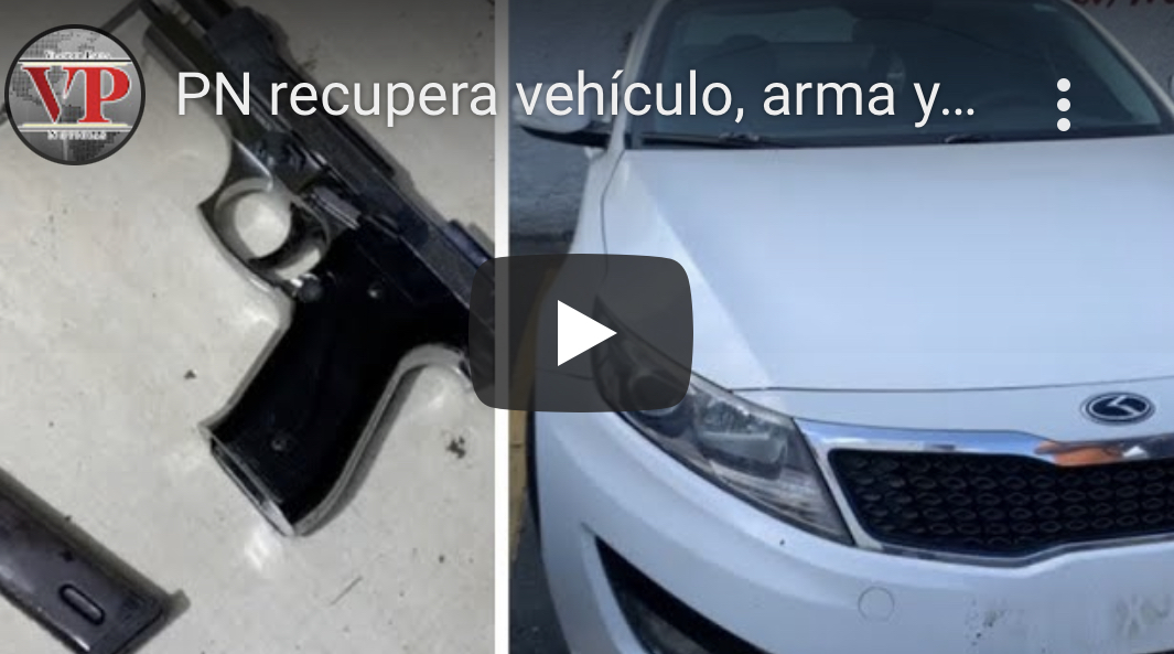 PN recupera vehículo, arma y apresa dos implicados en intento de asalto a colmado en SFM