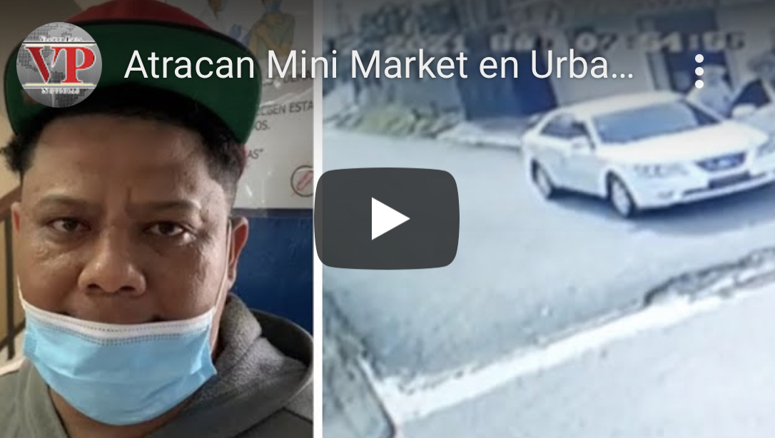 Captado en cámara atraco a Mini Market en Urbanización Toribio Camilo SFM