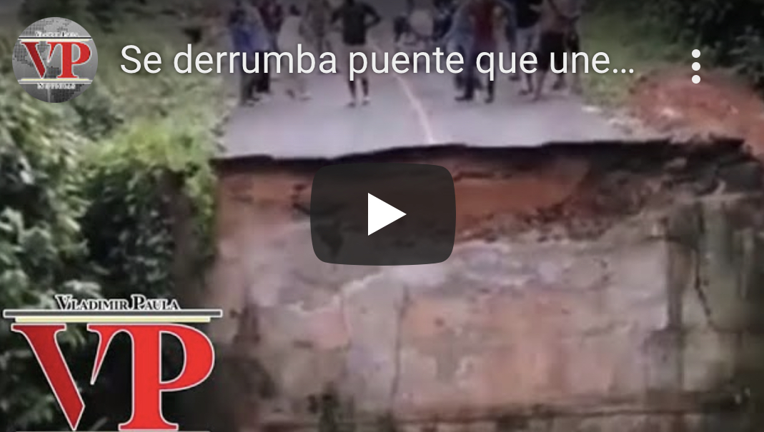 Se derrumba  puente que une comunidades Dionisio y La Placeta en Monte Plata