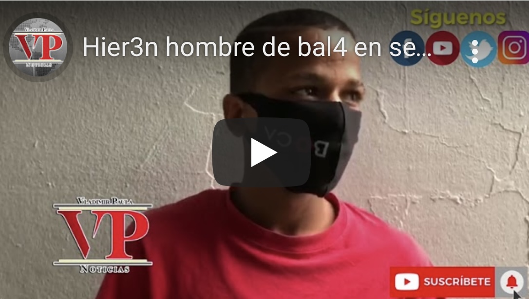Hombre denuncia fue herido de bala por otro en sector Los Rieles SFM