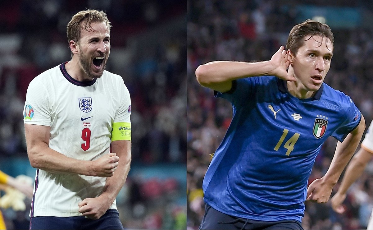 Inglaterra e Italia disputarán final de la Euro en Wembley