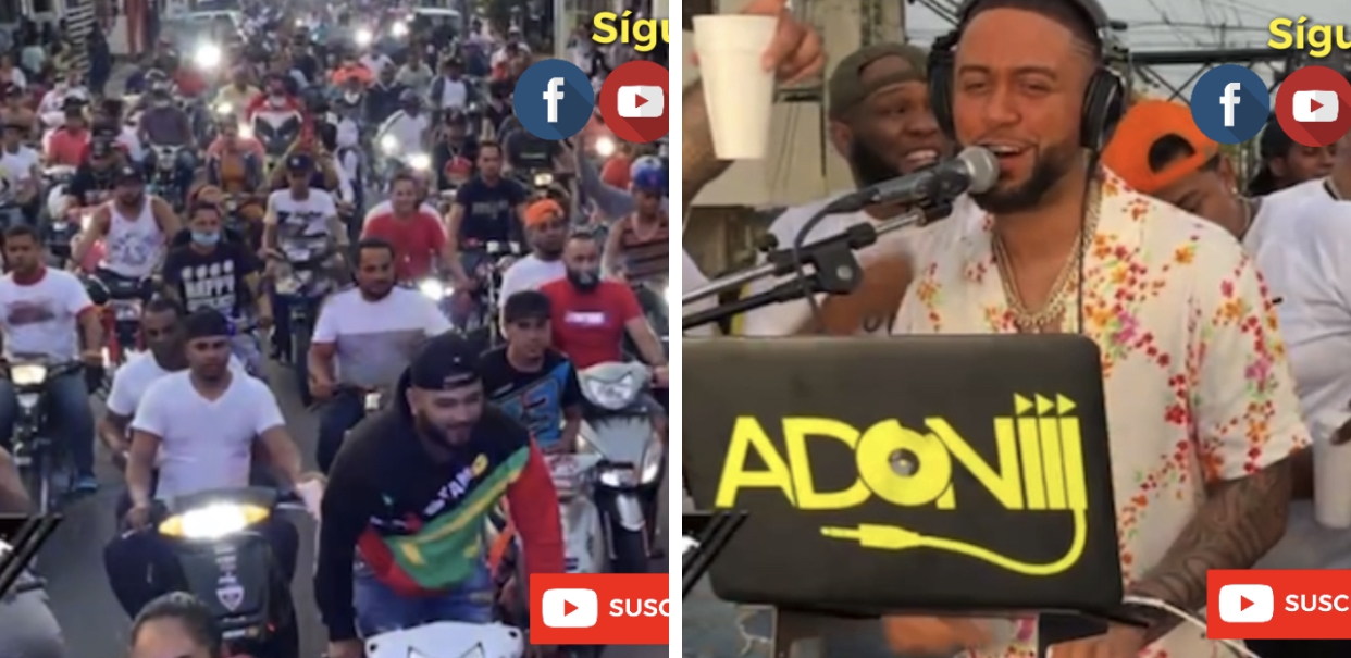 Dj Adoni encabeza “Teteo móvil” por  calles de SFM