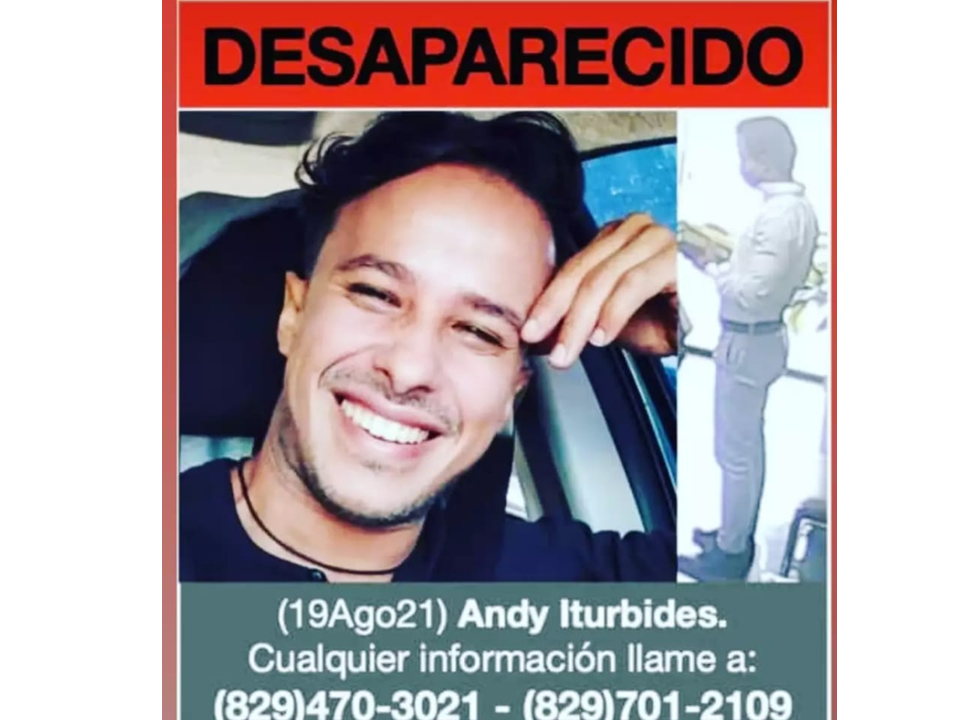 Reportan como desaparecido al actor dominicano Andy Iturbides