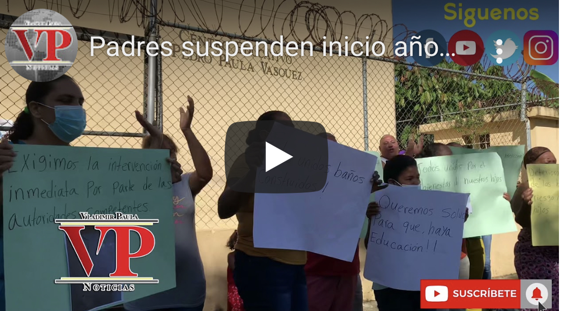 Padres suspenden inicio  año escolar en escuela de Bijao SFM