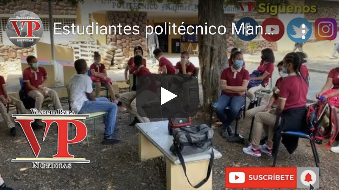 Estudiantes politécnico Manuel María Castillo reciben clases debajo de árboles; suspenden docencia presencial