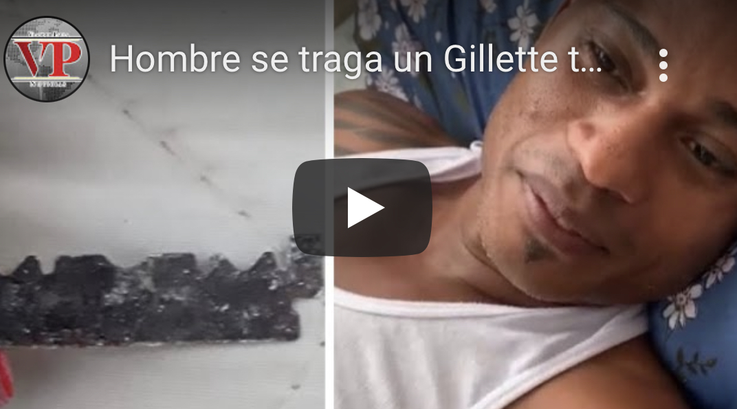 Hombre se traga un “gillette” tras tomarse un refresco en SFM
