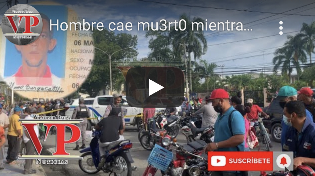 Hombre cae muerto mientras conducía motocicleta en avenida Libertad en SFM