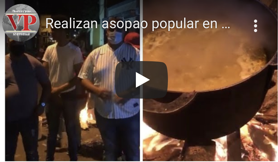 Realizan asopao popular en sector Santa Ana exigiendo diversas reivindicaciones