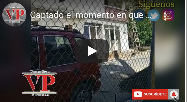 Captado el momento en que se desploma vivienda en municipio Las Guaranas