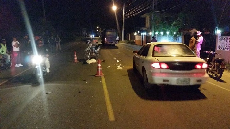 Mueren cuatro personas en accidentes de motocicletas en Puerto Plata