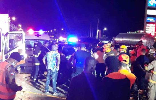 Dos heridos en accidente de tránsito en Santiago