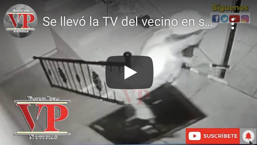 Le robó el televisor al vecino en el sector Capacito SFM
