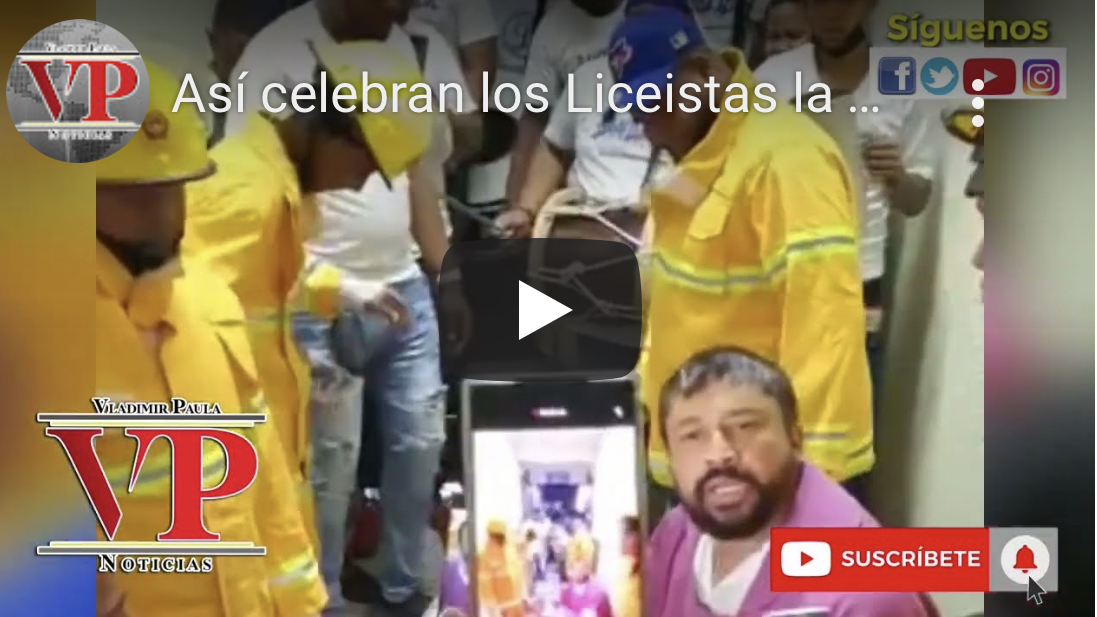 Así celebraron los Liceistas la eliminación del equipo las Águilas