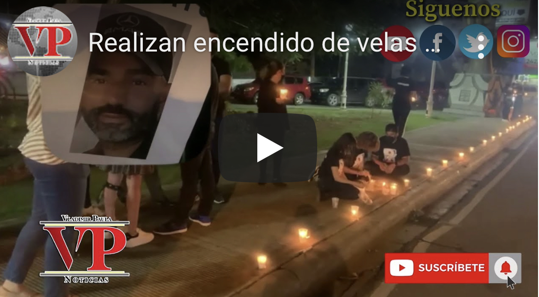 Encienden velas pidiendo justicia por muerte a tiro de Dieguito Alcalá