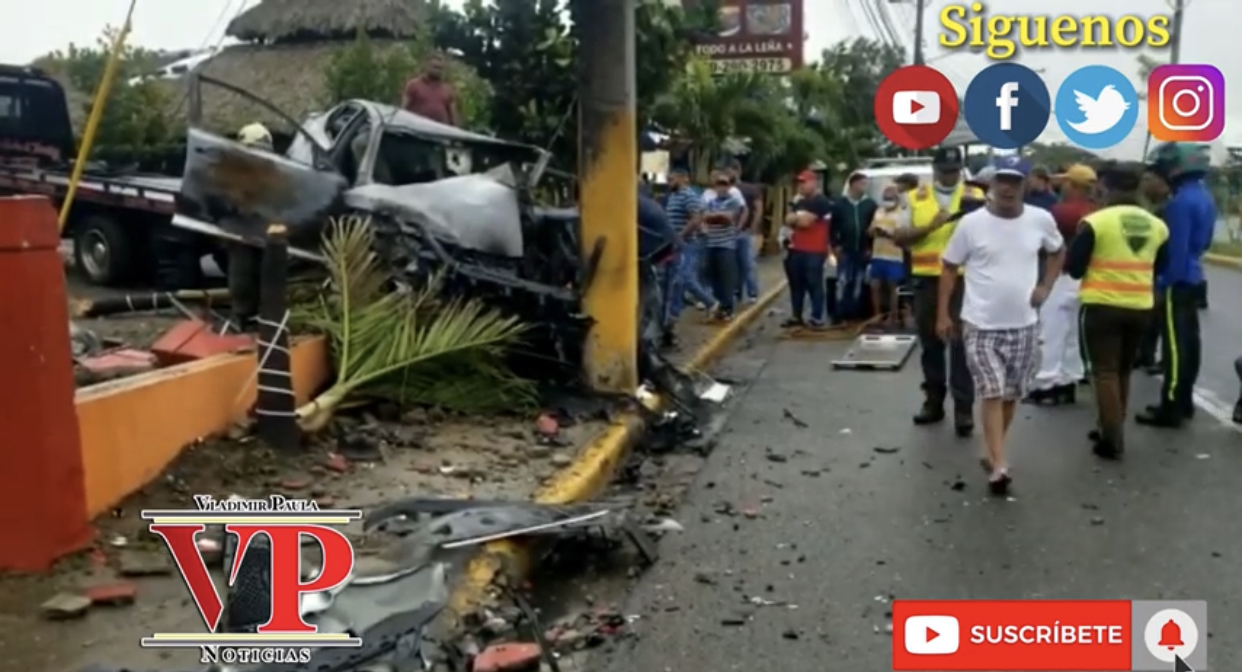 Trágico accidente de tránsito en carretera SFM-Tenares