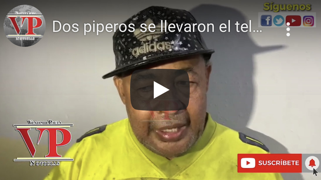 “Dos piperos me llevaron el televisor” denuncia hombre en SFM