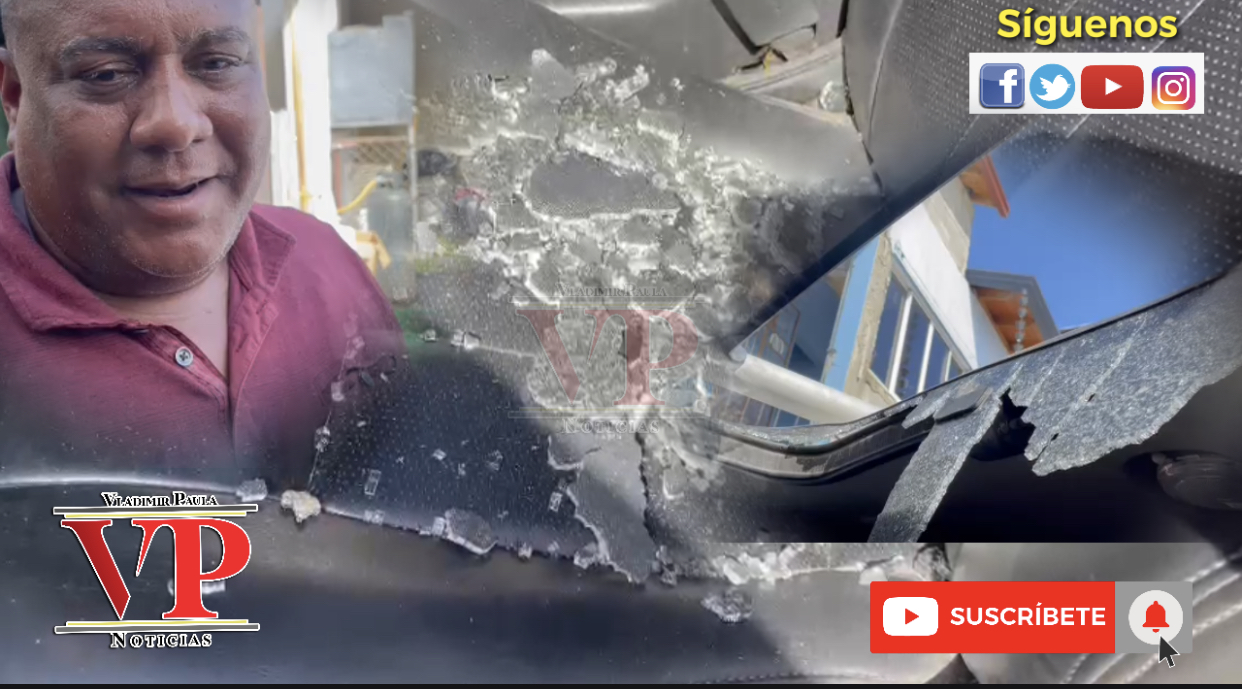 Bala pedida destruye cristales de vehículo en sector Capacito SFM