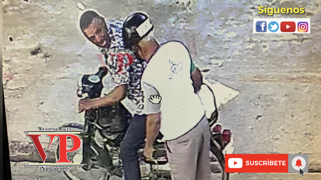 Captado en cámara hombre que robó motor  a vendedor de chulitos en SFM