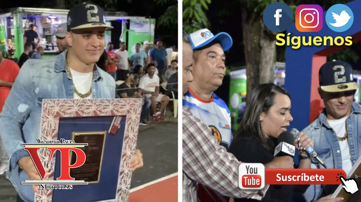 Reconocen bachatero Alfre Martínez en Torneo de Baloncesto Sub 25 con refuerzos en SFM