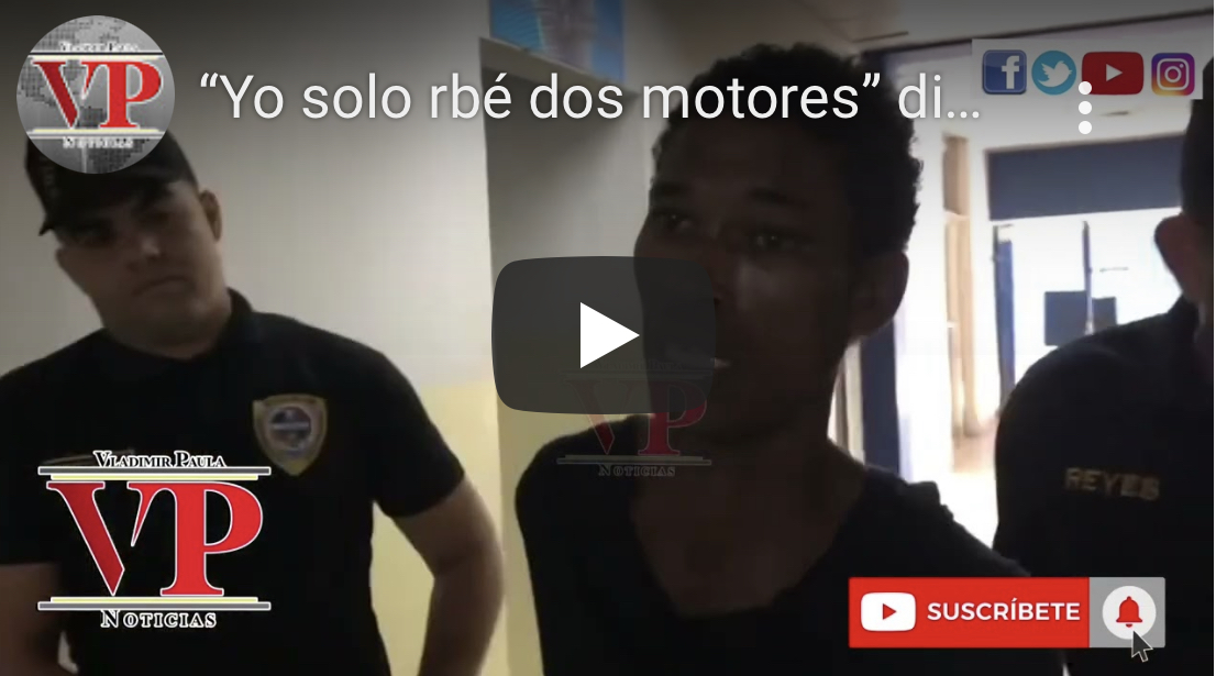 “Yo solo me robé dos motores; necesito ayuda, quiero cambiar”