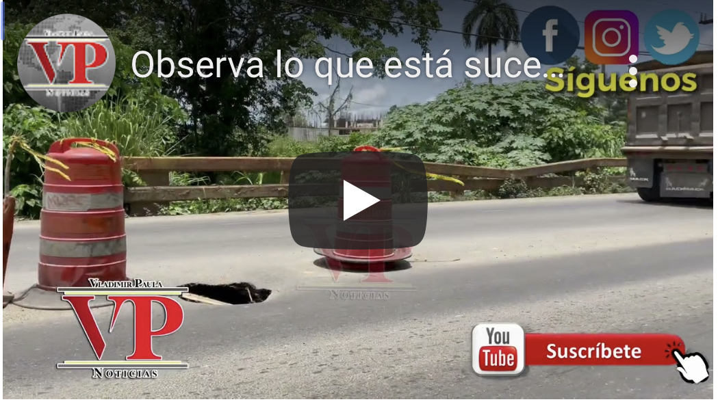 Preocupación por hoyo en puente comunidad de Güiza SFM