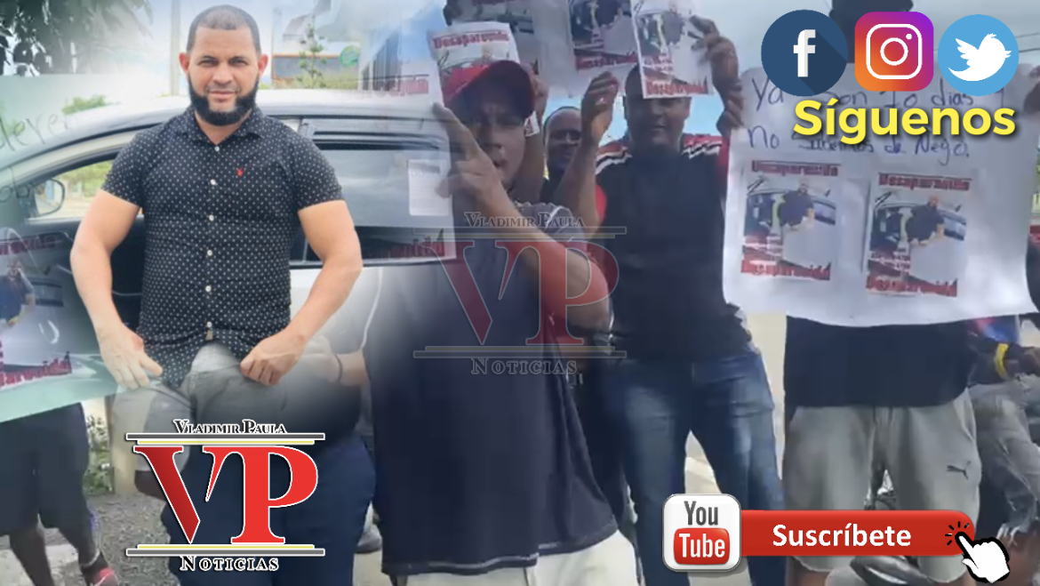 “Queremos a Ñego” piden los residentes en comunidad Aguayos SFM reclamando búsqueda de taxista desaparecido