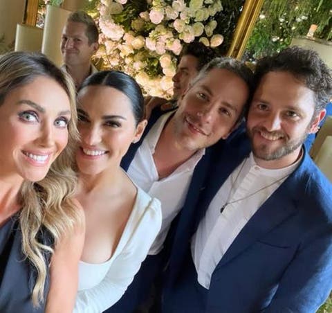 El emotivo reencuentro de los exintegrantes de RBD en la boda de Maite Perroni