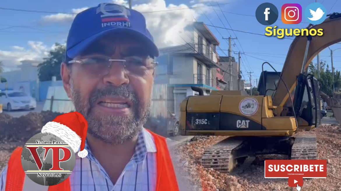 Director del INDHRI supervisa trabajos de cañada grande en SFM