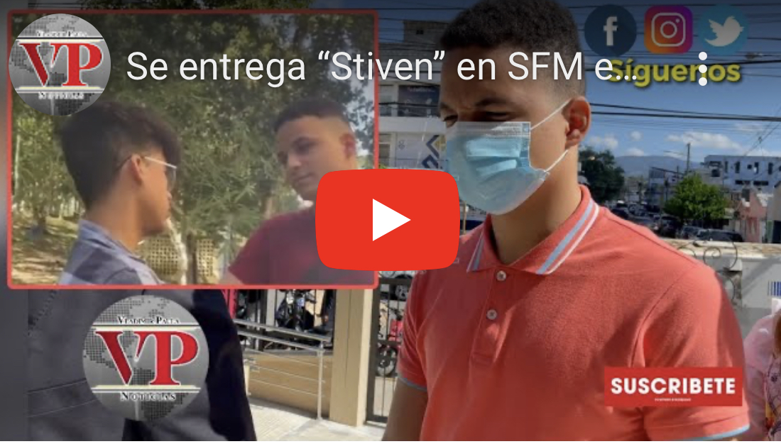 Se entrega Steven Alberto estudiante de la UCNE que golpeó rudamente a otro