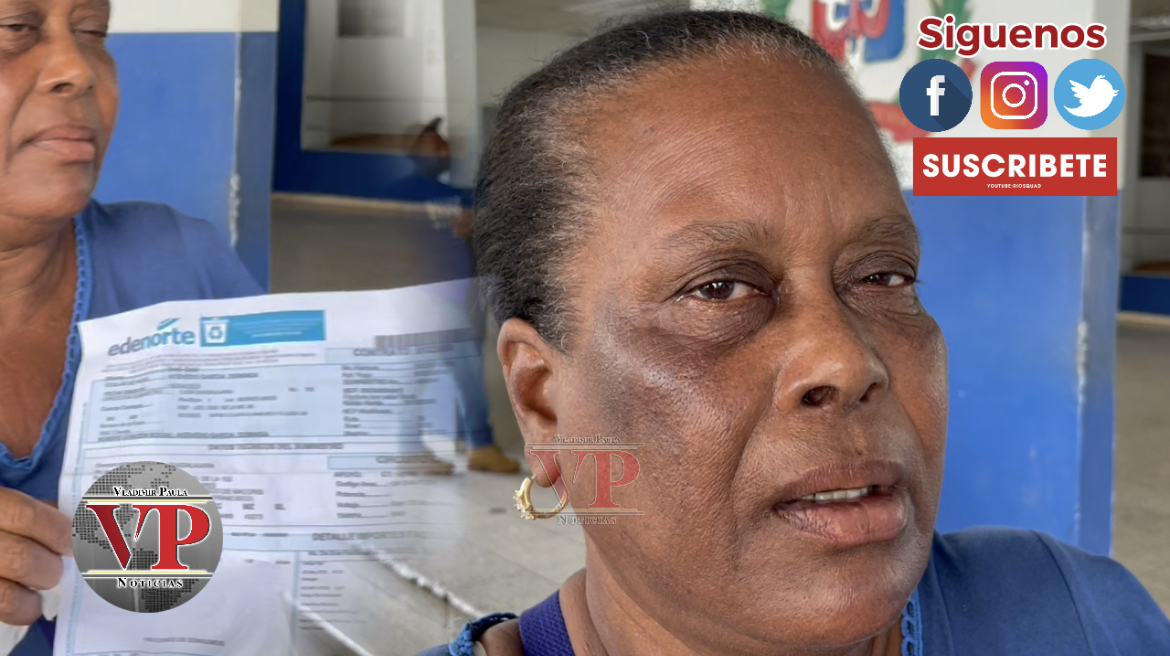 Mujer en SFM denuncia abusivo aumento de EDENORTE en su factura eléctrica
