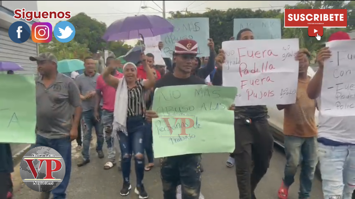 Moradores en sector Vista al valle de SFM exigen traslado de comandante policial en esa zona