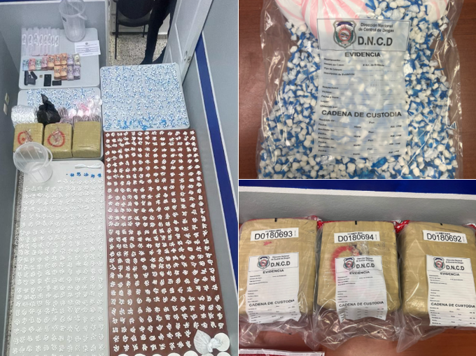 Desmantelan centro de distribución de drogas en Santiago