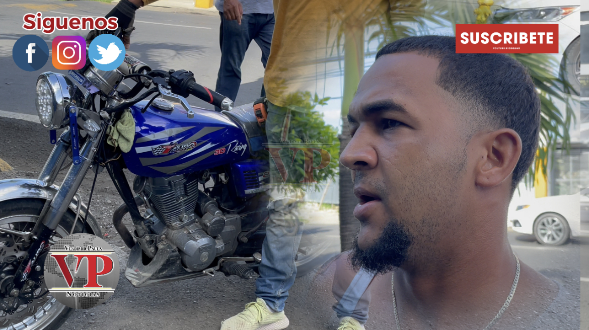 Aparece motocicleta que fue reportada como sustraída por hombre que chocó en SFM
