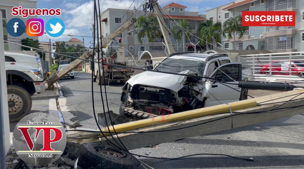 Aparatoso accidente en Urbanización Piña de SFM