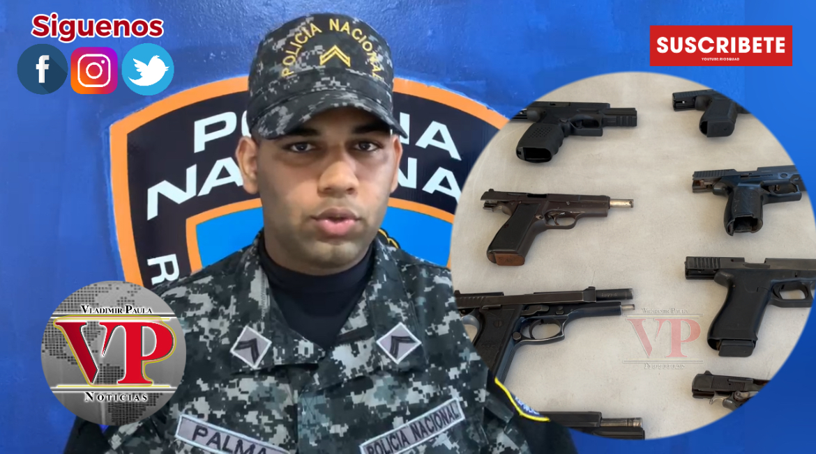 Policía ocupa decena de armas ilegales en SFM