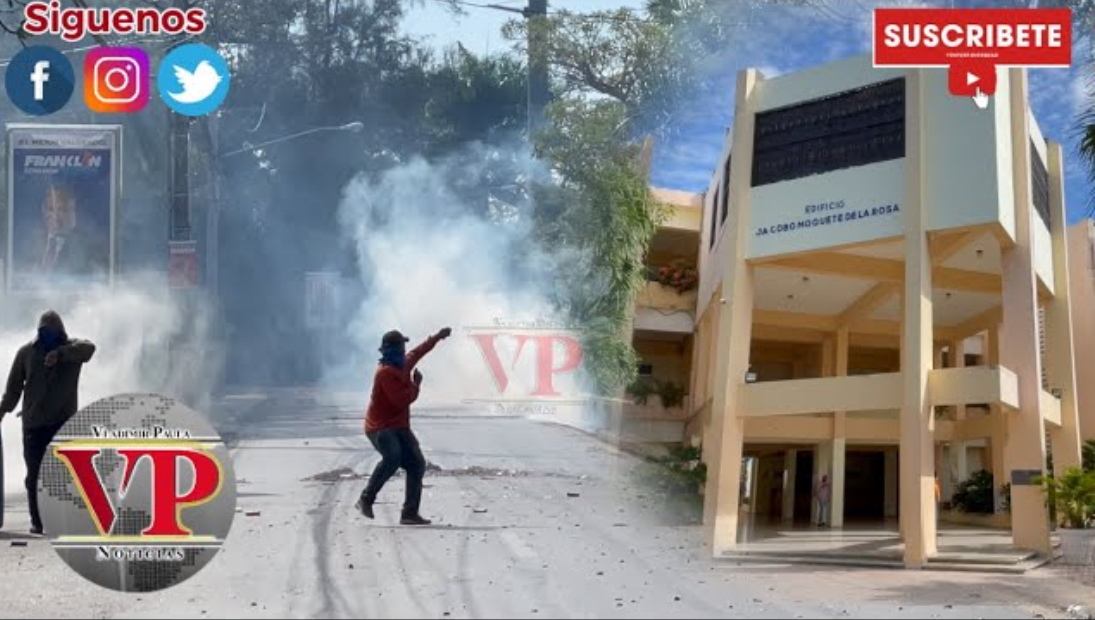 Continúan protestas en UASD SFM