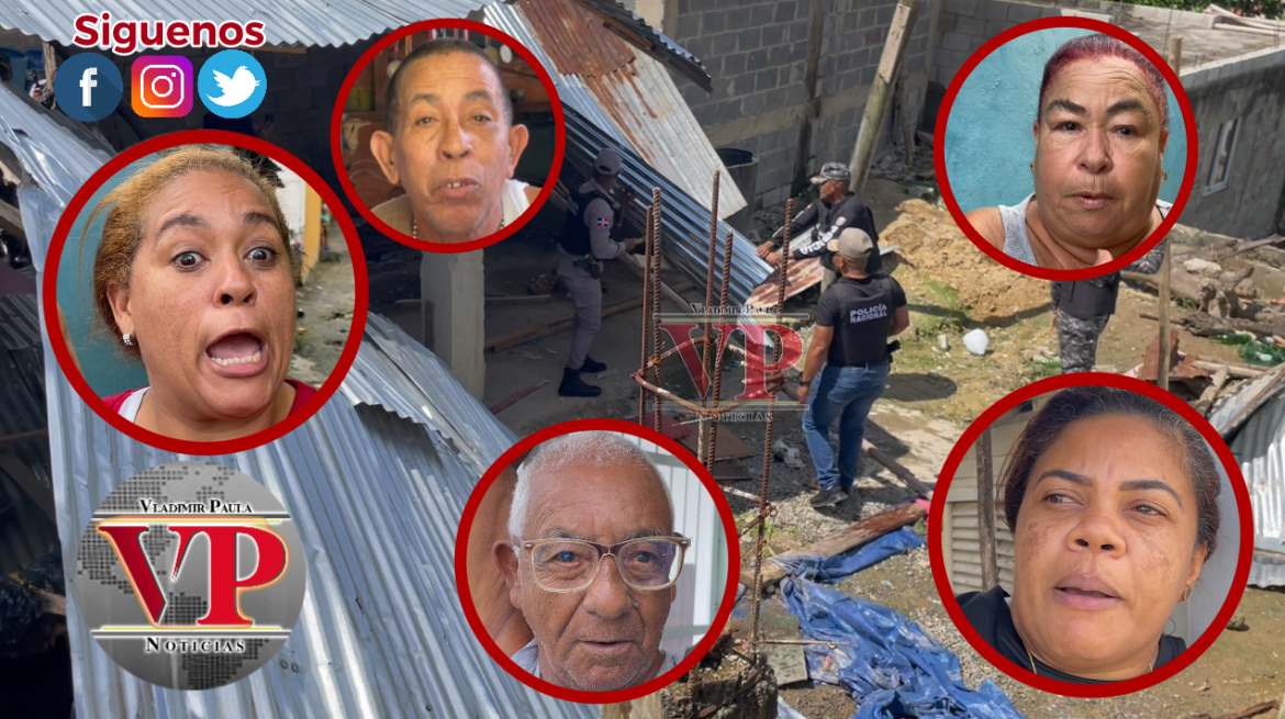 Residentes en Barrio San Pedro de SFM favorecen destrucción de  local donde operaba punto de drogas