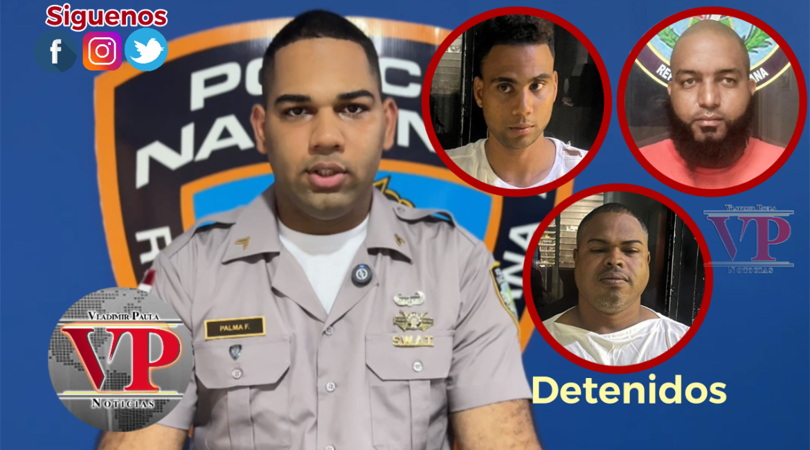 Policia apresa tres, confisca armas de fuego, municiones, chaleco antibalas y otros objetos mediante allanamientos en SFM.