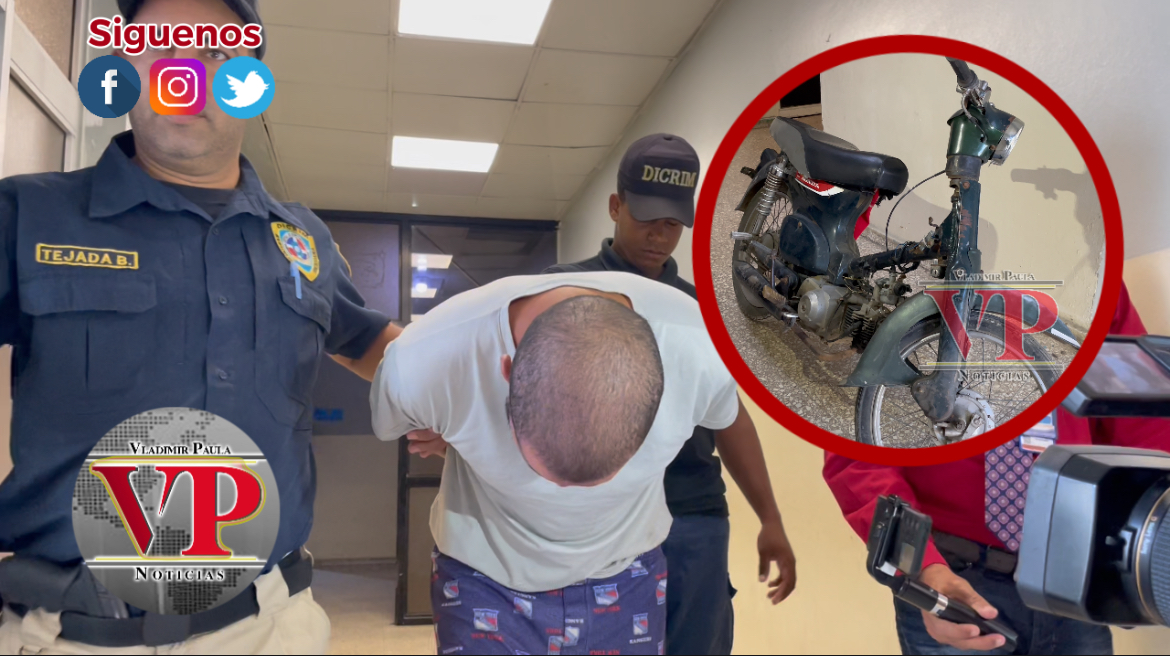 Policía captura a “Yon” acusado de robar motocicleta en SFM