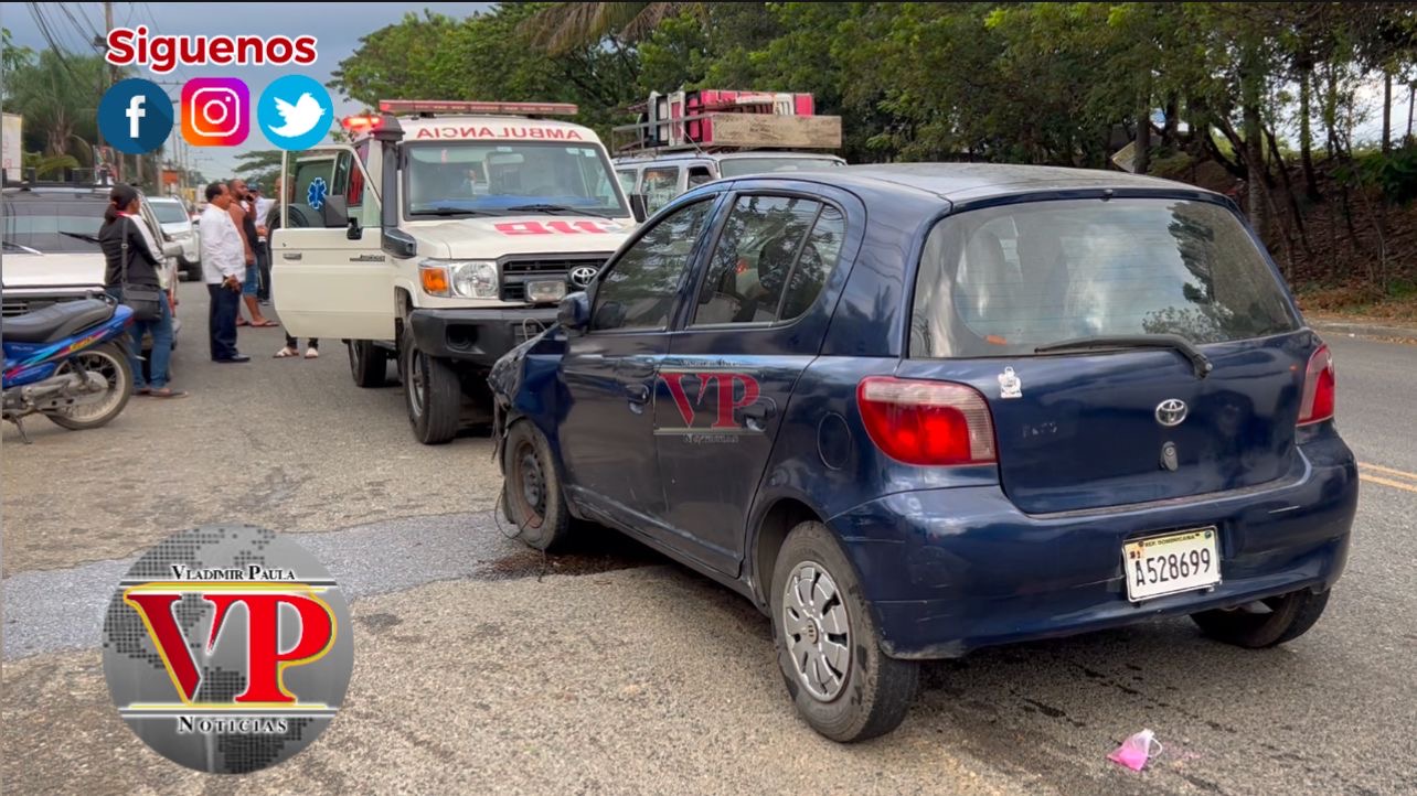 Aparatoso accidente en la carretera San Francisco de Macorís-Tenares deja varios heridos