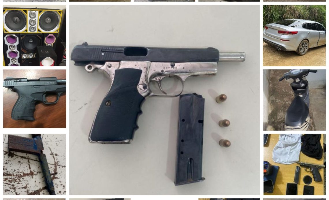 PN arresta 23 personas en las últimas 72 horas en Santiago; incauta armas y recupera vehículos