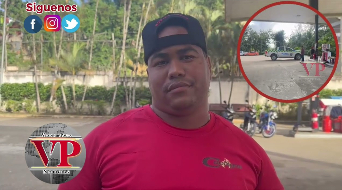 Encapuchados asaltan estación de gas en sector Hermanas Mirabal  se llevan todo el dinero del día